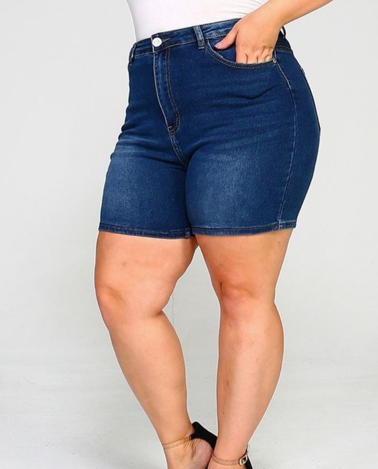 Medium Wash Denim Shorts