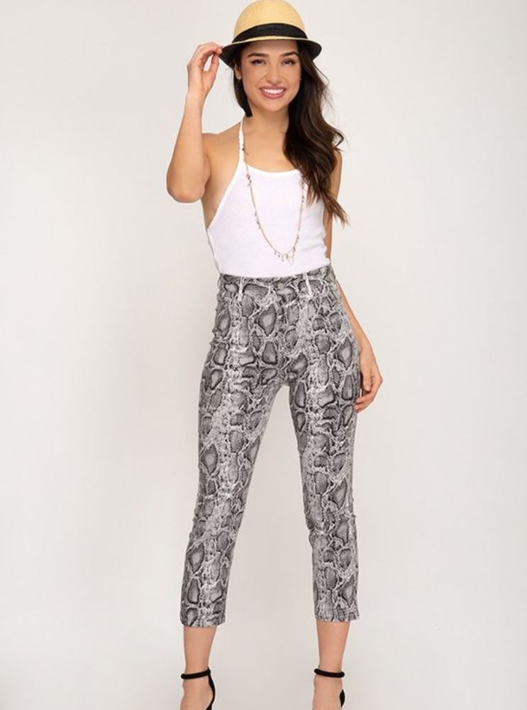 Eva Snakeskin Pants