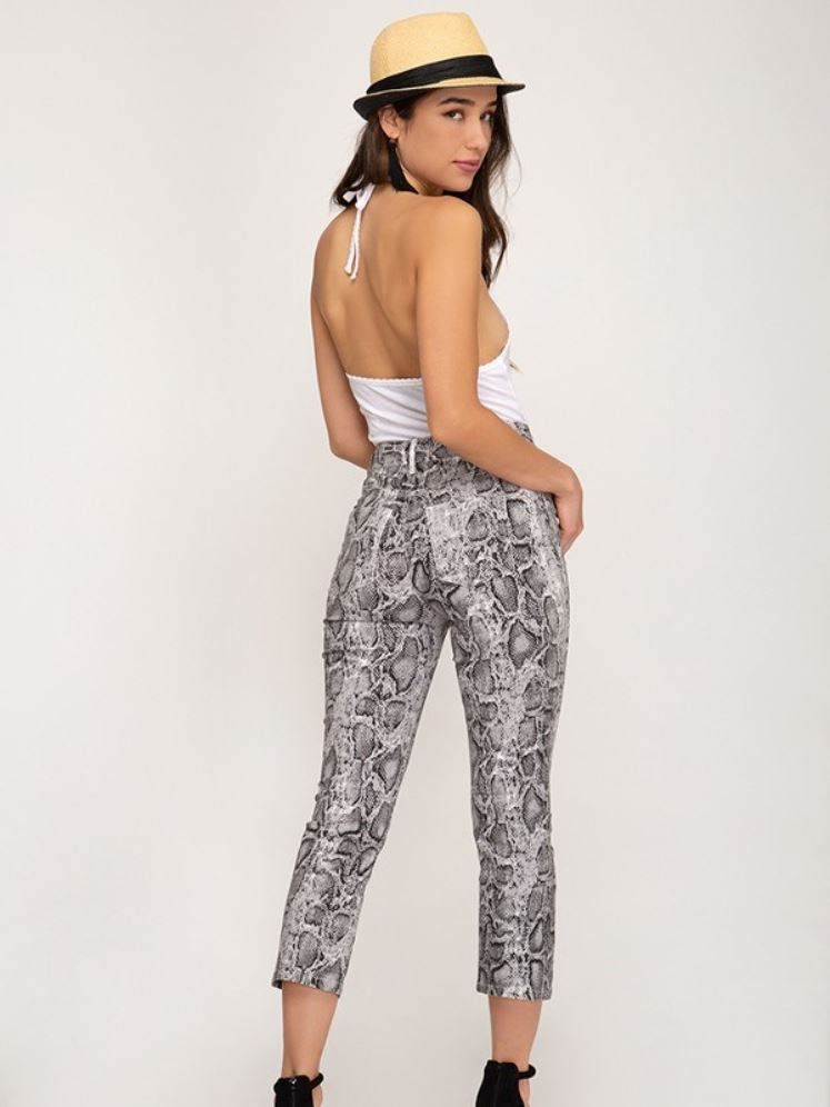 Eva Snakeskin Pants