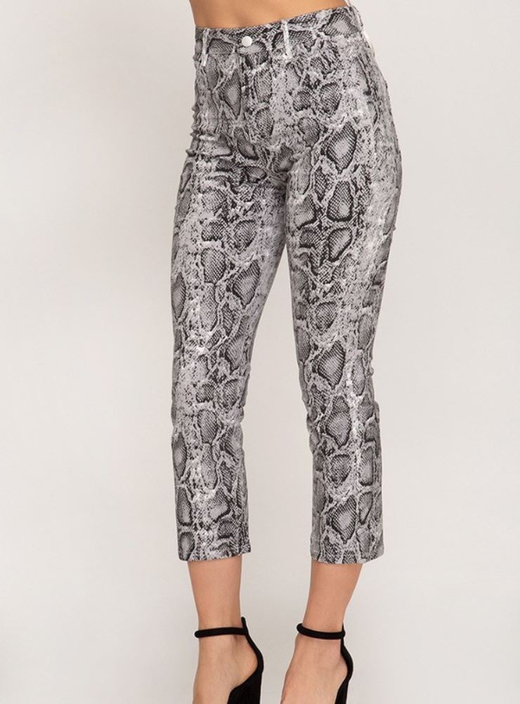 Eva Snakeskin Pants